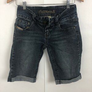 Bubblegum Dark Blue Jean Capri Shorts Size 7/8